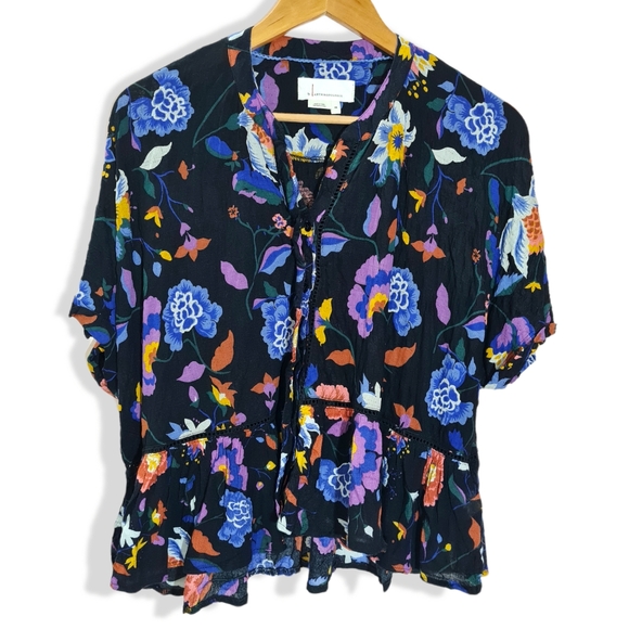 Size- free size till 50", Anthropologie loose style printed top. - Picture 2 of 6